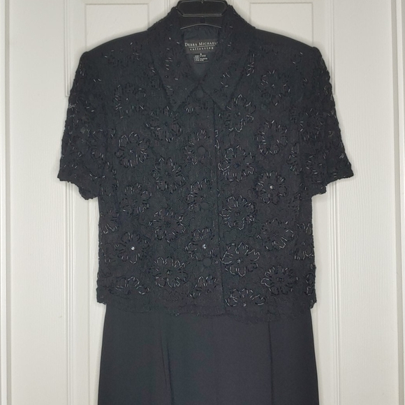 Beaded Evening Jumpsuit - Picture 1 of 7